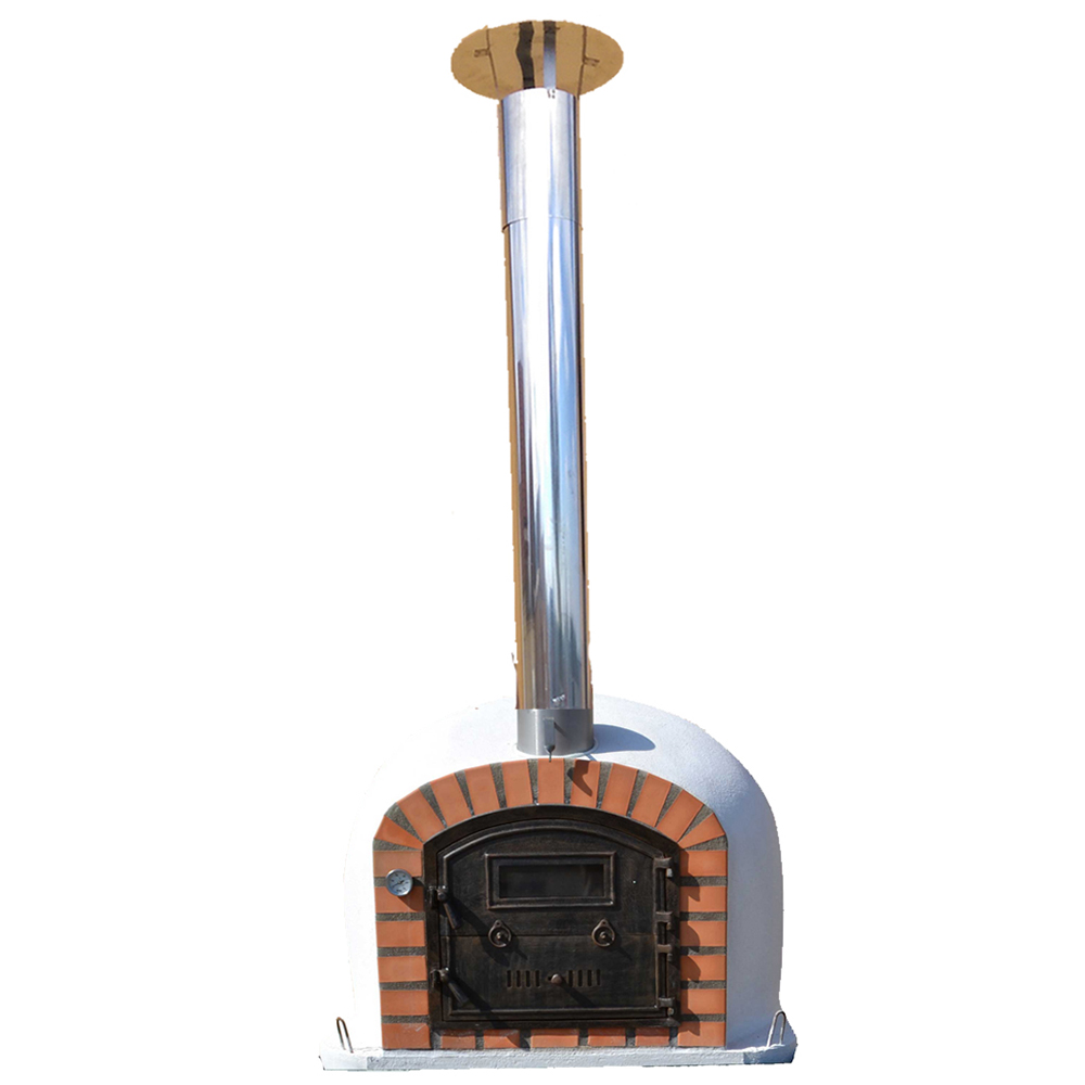 Steinbackofen weiss Perfetto AL 100x100, Gußtürl