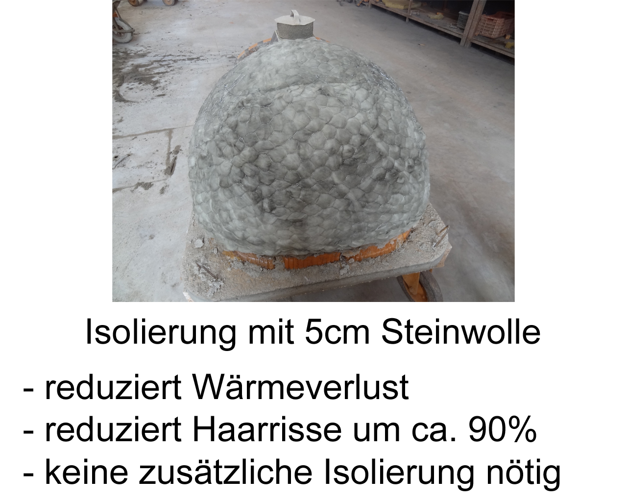Holzbackofen "Lissabon" mit Blechtüre 90x90cm – Bild 8